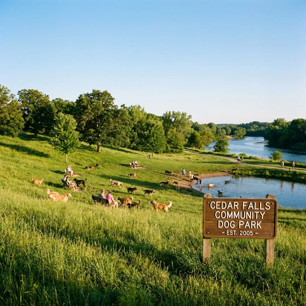 Cedar Falls dog park landscape