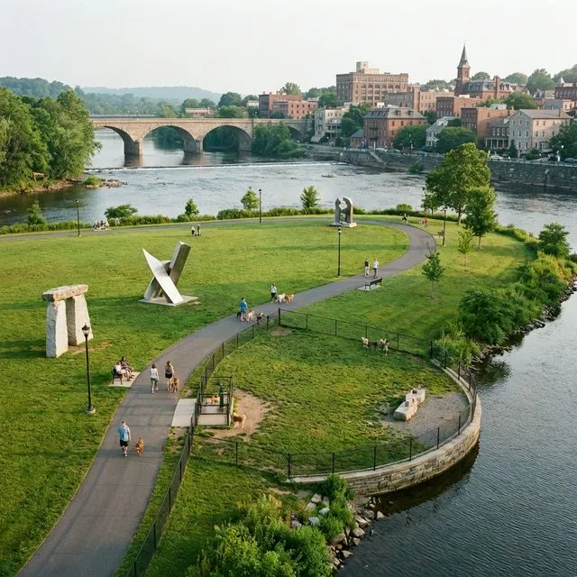 Easton dog park landscape