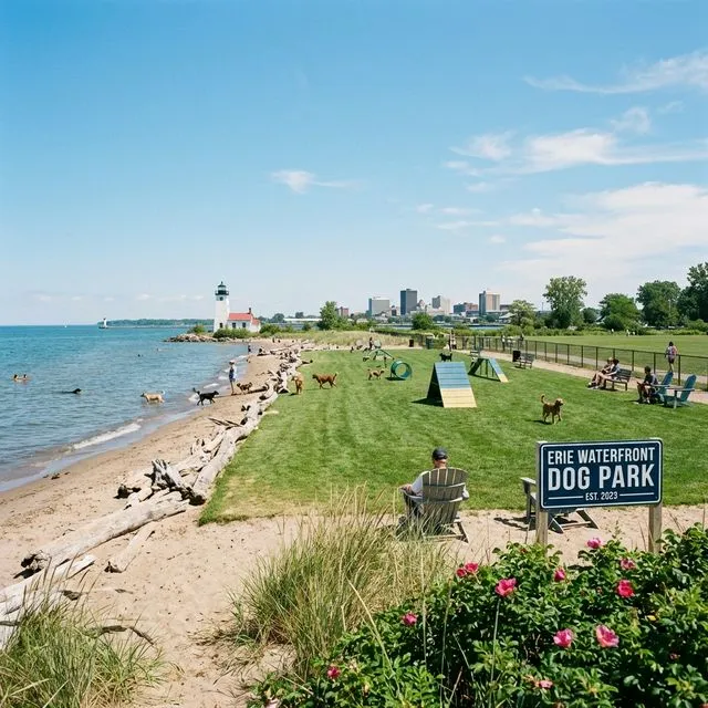 Erie dog park landscape