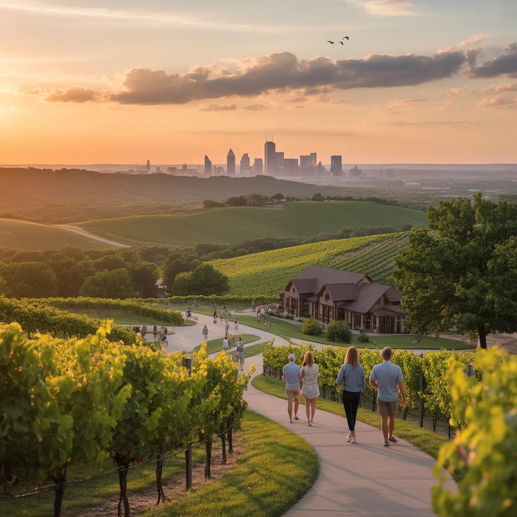 Grapevine dog park landscape