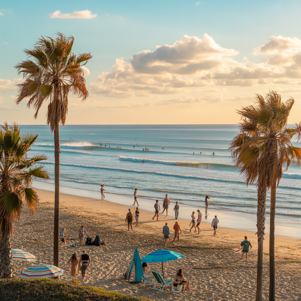 Huntington Beach dog park landscape