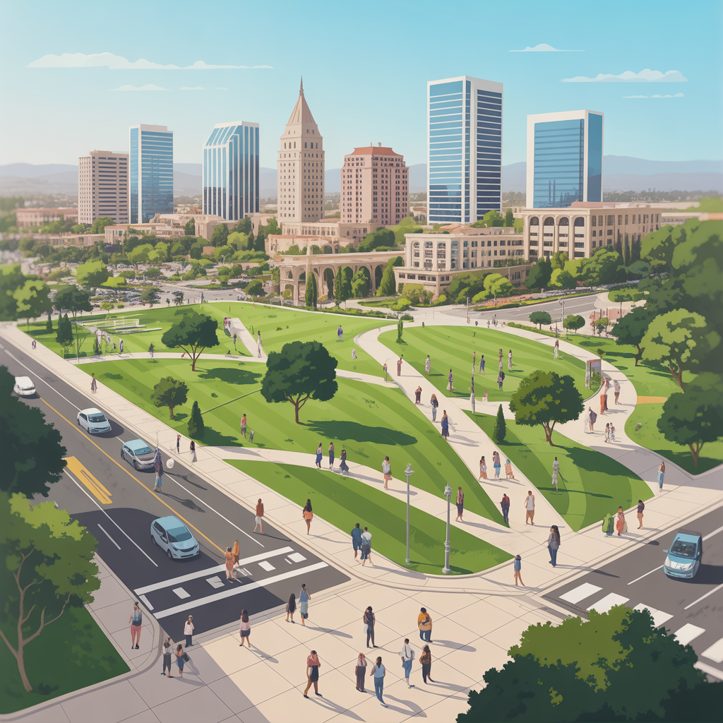 Irvine dog park landscape