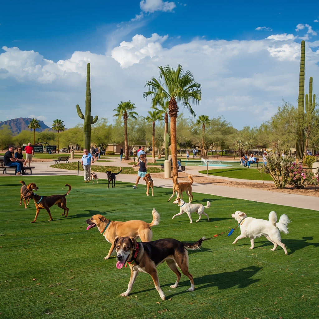 Phoenix dog park landscape
