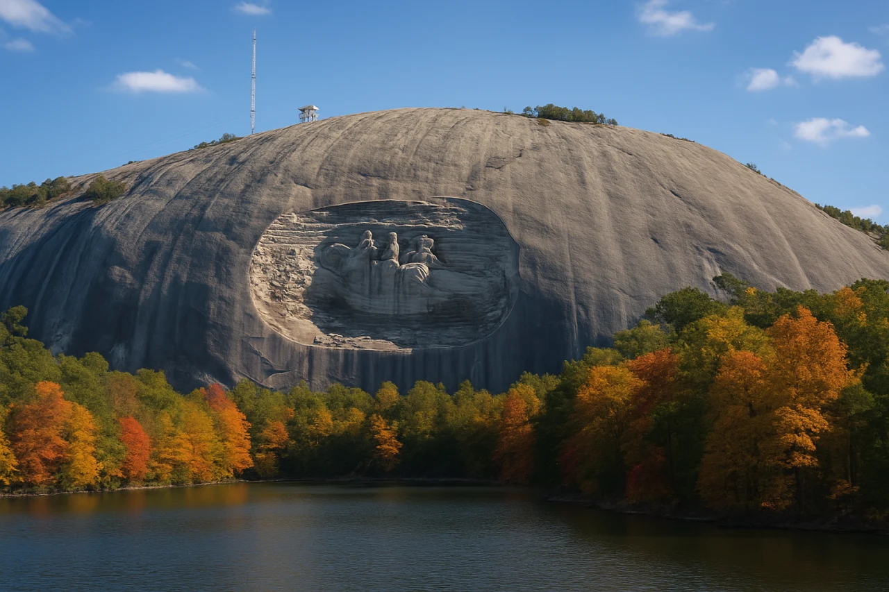 Stone Mountain dog park landscape