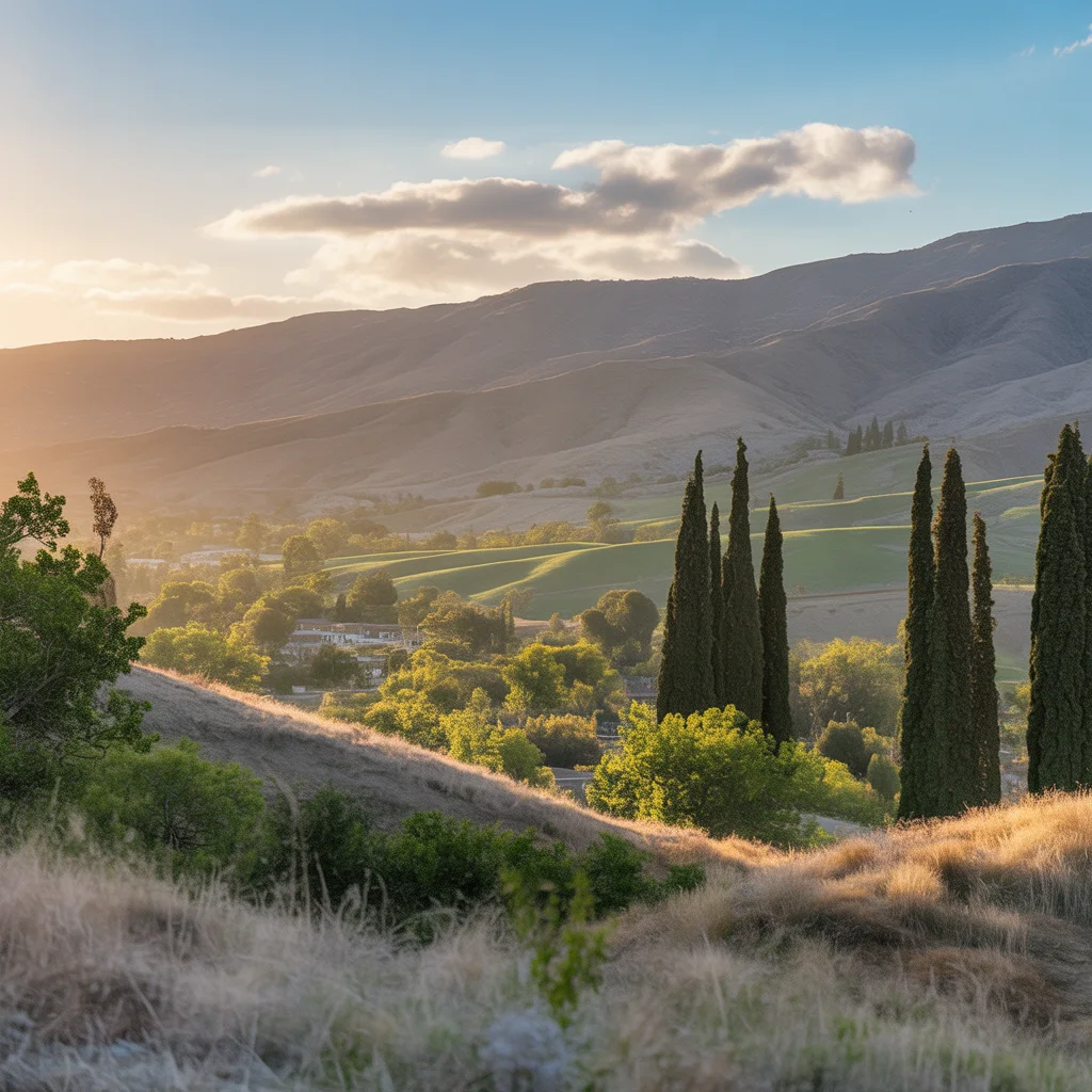 Upland dog park landscape