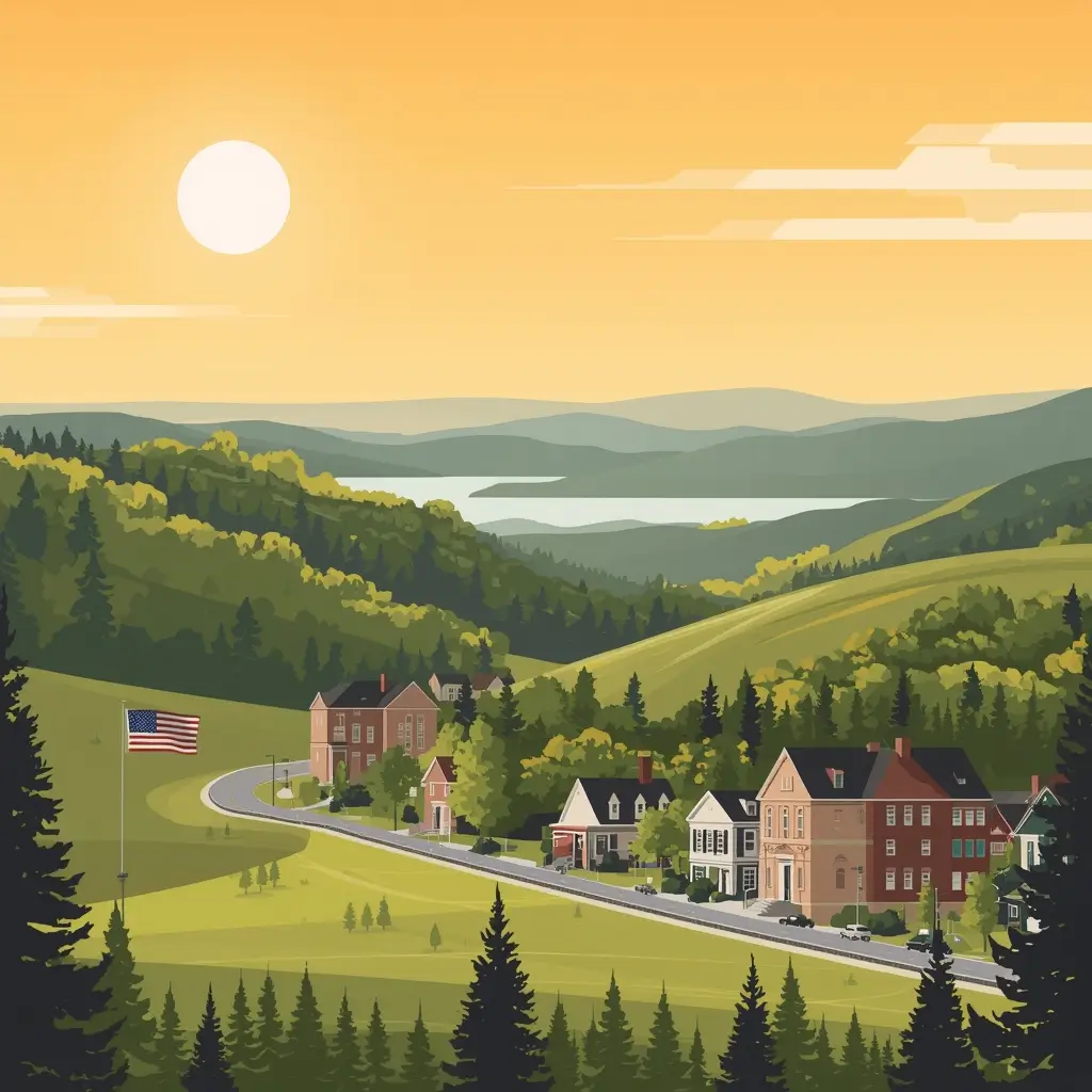 Golden dog park landscape